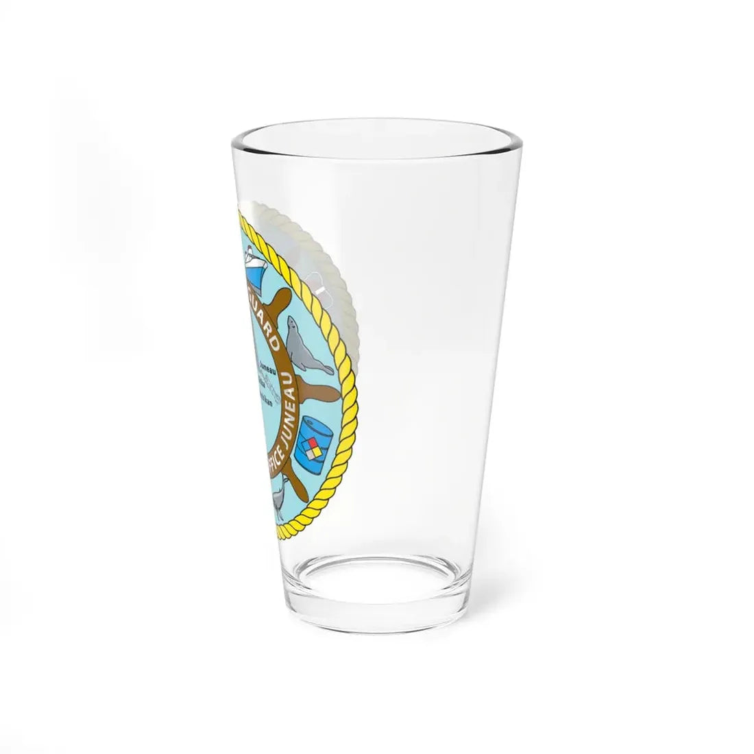 USCG Marine Safety Office Juneau (U.S. Coast Guard) Pint Glass 16oz - Go Mug Yourself