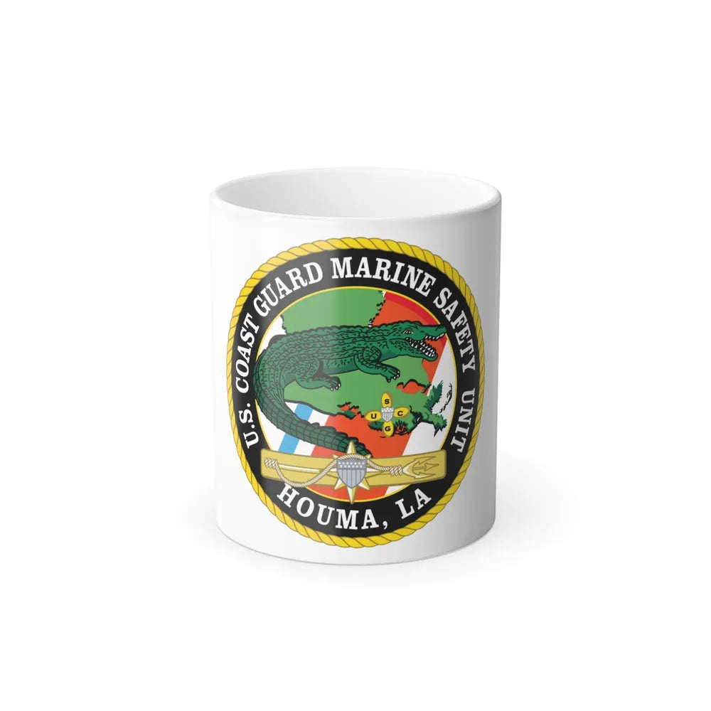USCG Marine Safety Unit Houma LA (U.S. Coast Guard) Color Changing Mug 11oz-11oz-Go Mug Yourself