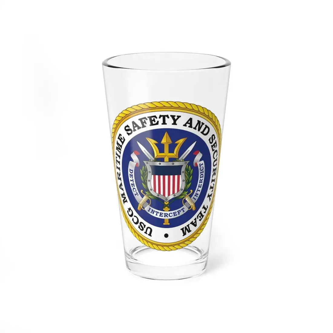 USCG Maritime Safety And Security Team (U.S. Coast Guard) Pint Glass 16oz 16oz - Go Mug Yourself