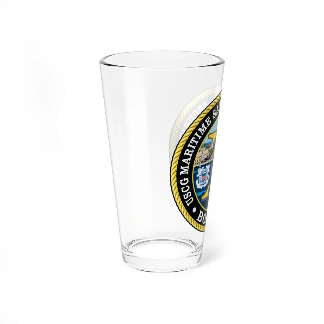 USCG Maritime Safety & Sec Team MSST Boston (U.S. Coast Guard) Pint Glass 16oz - Go Mug Yourself