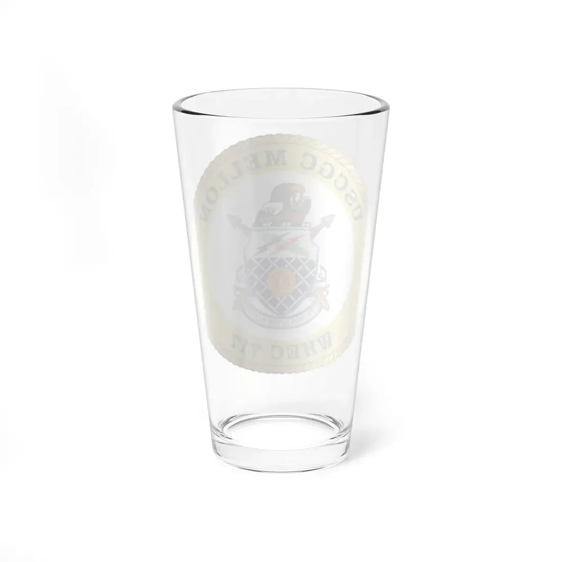 USCG Mellon WHEC 717 Gold Anniversary (U.S. Coast Guard) Pint Glass 16oz - Go Mug Yourself