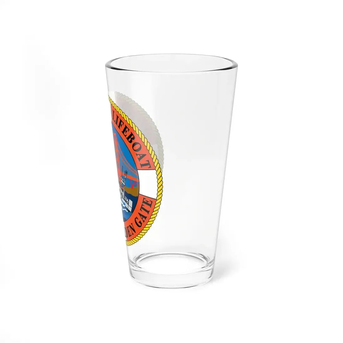 USCG Motor Lifeboat Station Golden Gate (U.S. Coast Guard) Pint Glass 16oz - Go Mug Yourself