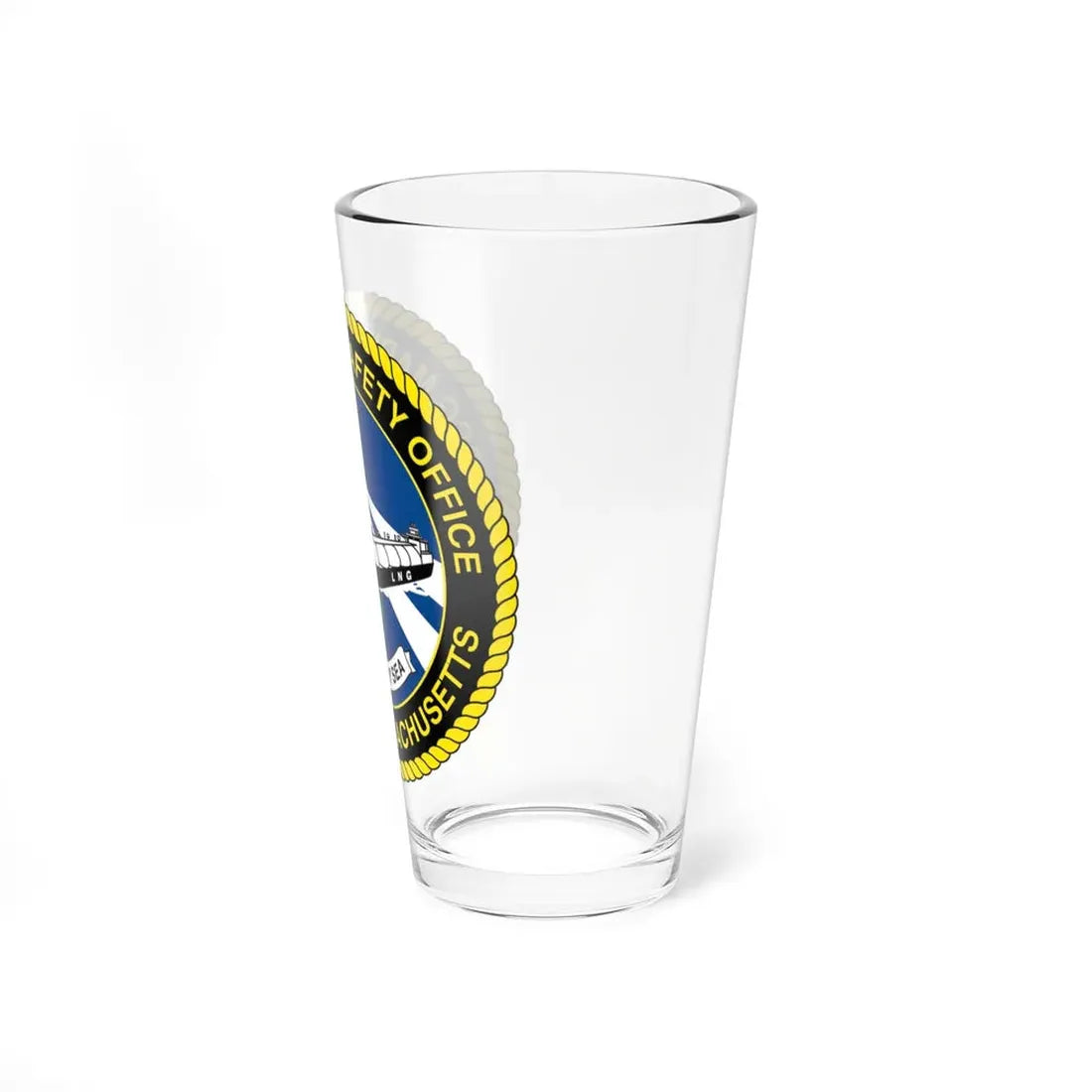 USCG MSO Boston Marine Safety Office (U.S. Coast Guard) Pint Glass 16oz - Go Mug Yourself