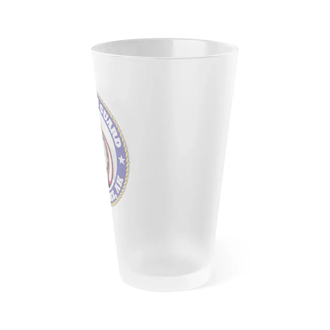 USCG MSU Valdez AK (U.S. Coast Guard) Frosted Pint Glass 16oz - Go Mug Yourself