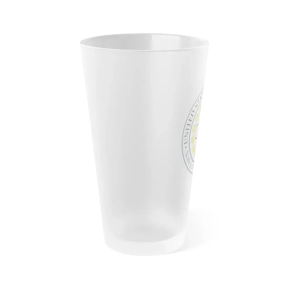 USCG Naval Engineering (U.S. Coast Guard) Frosted Pint Glass 16oz - Go Mug Yourself