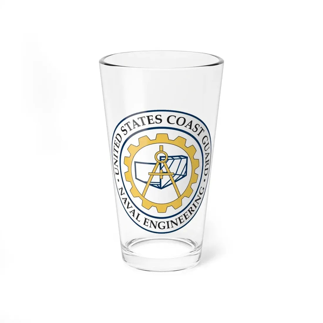 USCG Naval Engineering (U.S. Coast Guard) Pint Glass 16oz 16oz - Go Mug Yourself