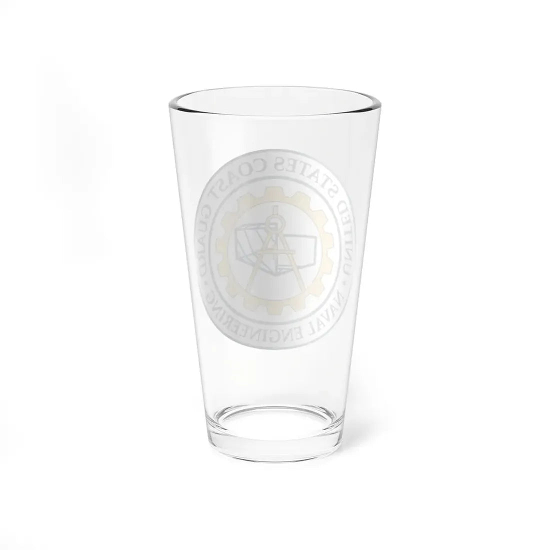 USCG Naval Engineering (U.S. Coast Guard) Pint Glass 16oz - Go Mug Yourself