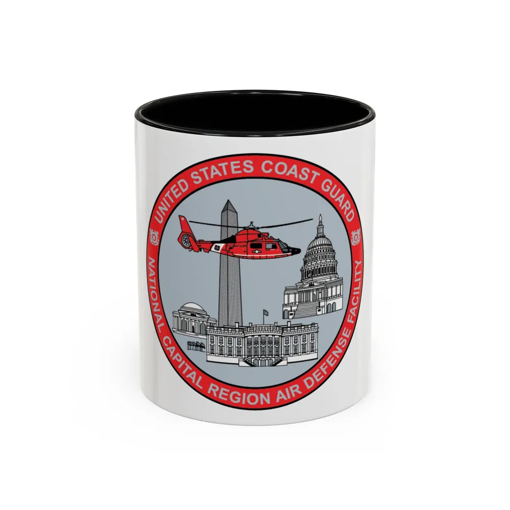 USCG NCR ADF Nat'l Capital Reg Air Def Fac 2009 (U.S. Coast Guard) Accent Coffee Mug 11oz Black - Go Mug Yourself