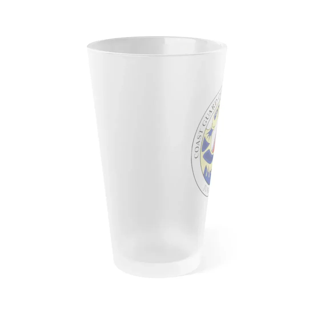 USCG Officers (U.S. Coast Guard) Frosted Pint Glass 16oz - Go Mug Yourself