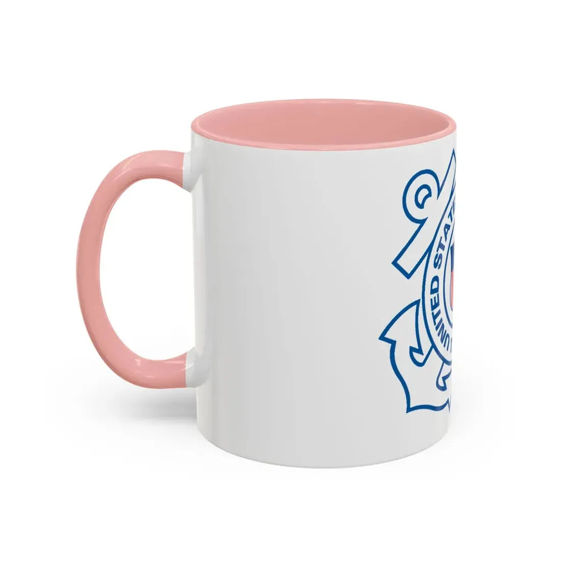 USCG Official Emblem (U.S. Coast Guard) Accent Coffee Mug - Go Mug Yourself