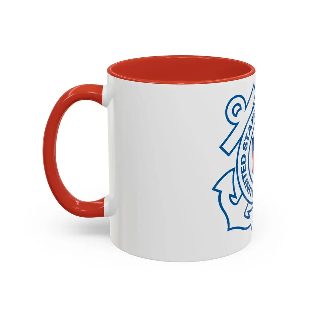 USCG Official Emblem (U.S. Coast Guard) Accent Coffee Mug - Go Mug Yourself