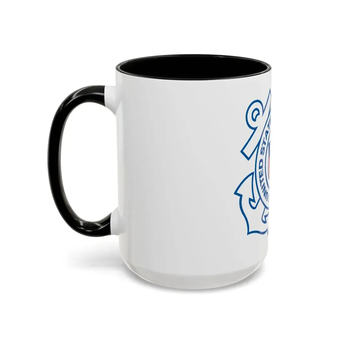 USCG Official Emblem (U.S. Coast Guard) Accent Coffee Mug - Go Mug Yourself