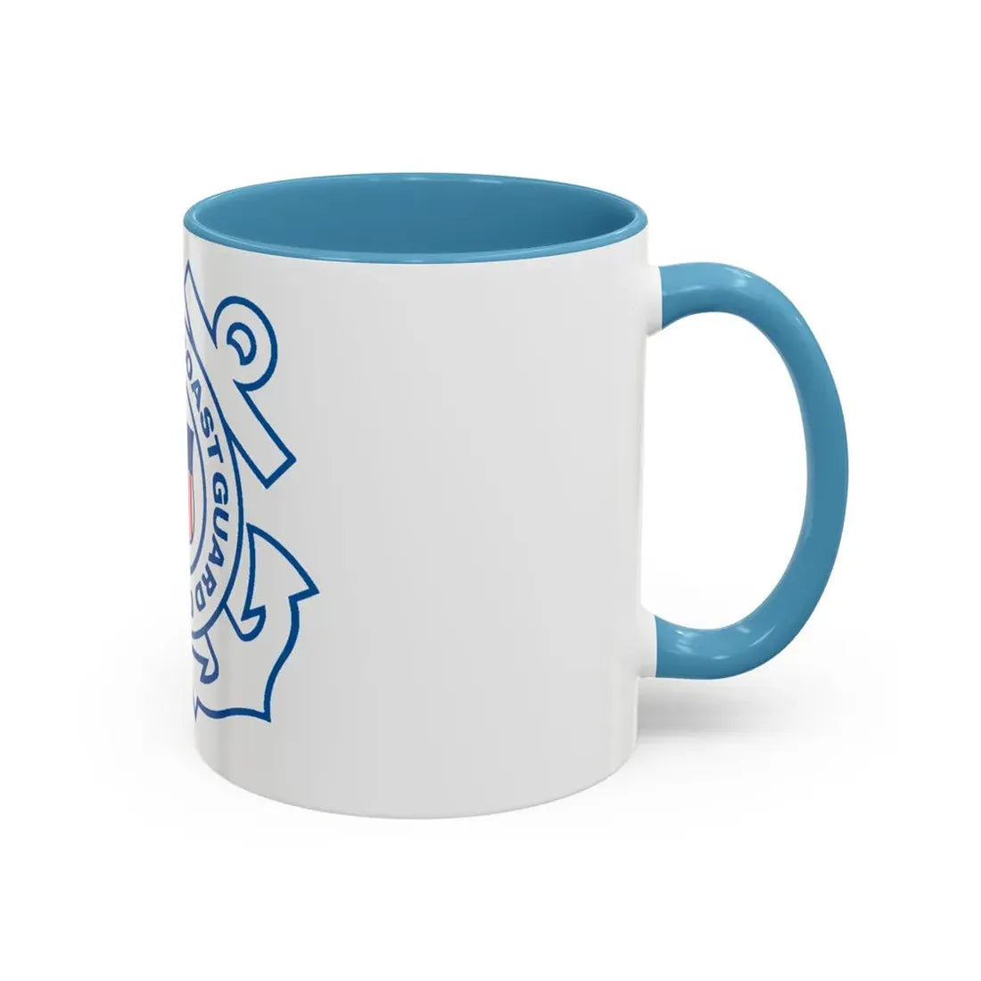 USCG Official Emblem (U.S. Coast Guard) Accent Coffee Mug - Go Mug Yourself