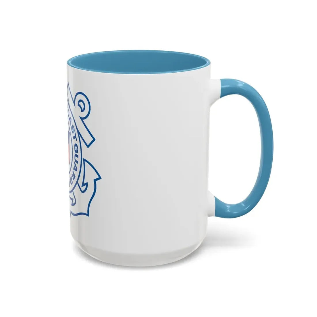 USCG Official Emblem (U.S. Coast Guard) Accent Coffee Mug - Go Mug Yourself