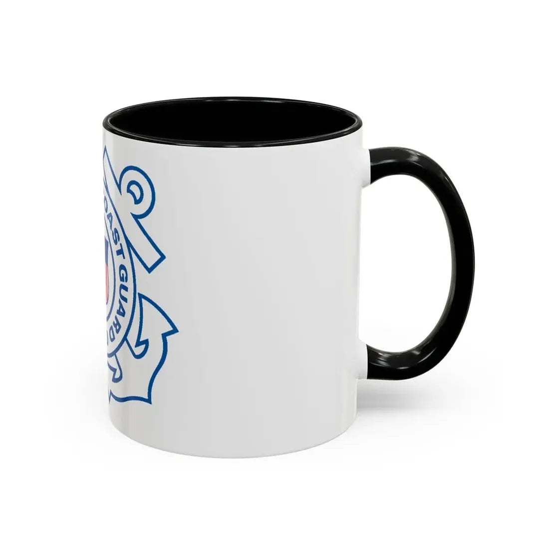 USCG Official Emblem (U.S. Coast Guard) Accent Coffee Mug - Go Mug Yourself