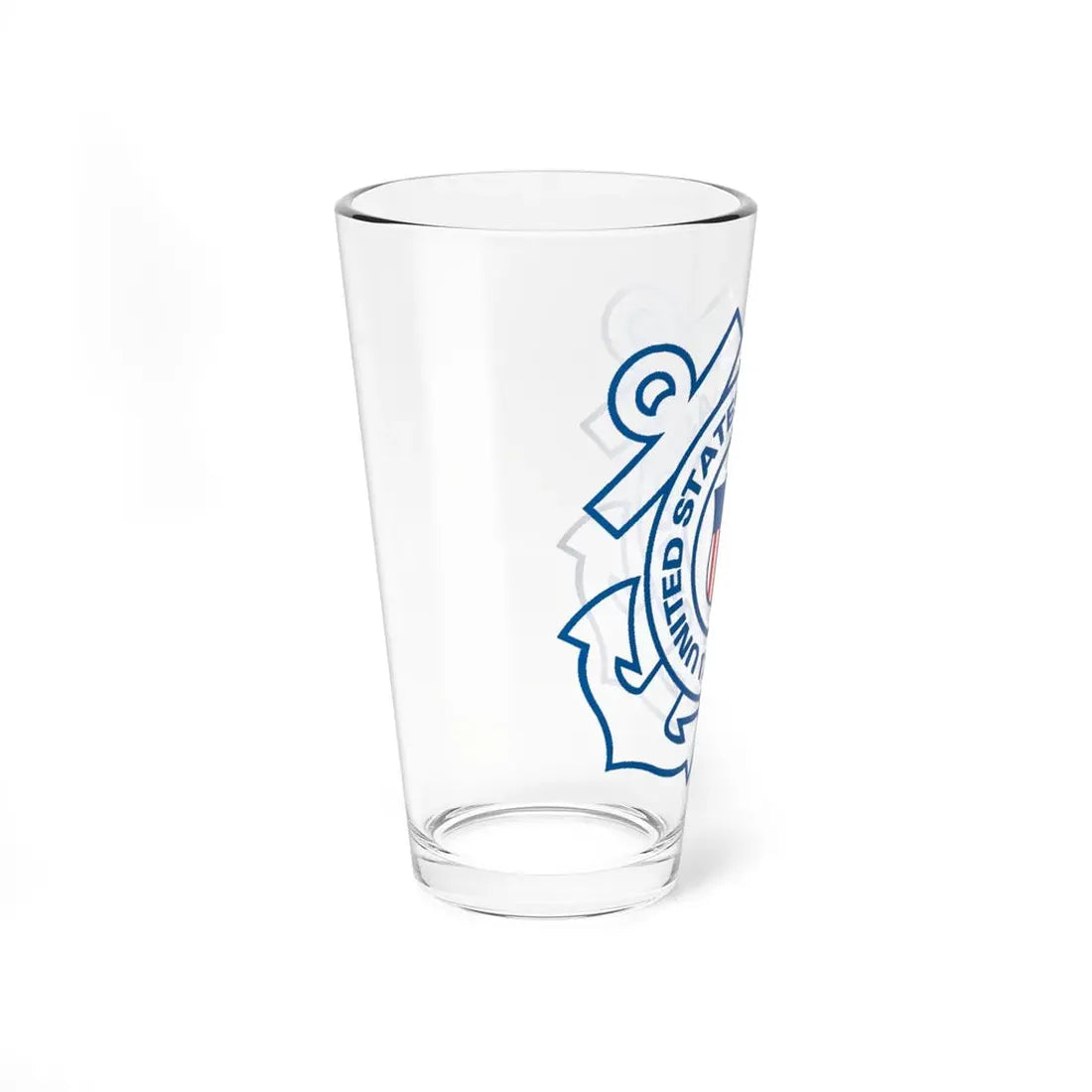 USCG Official Emblem (U.S. Coast Guard) Pint Glass 16oz - Go Mug Yourself