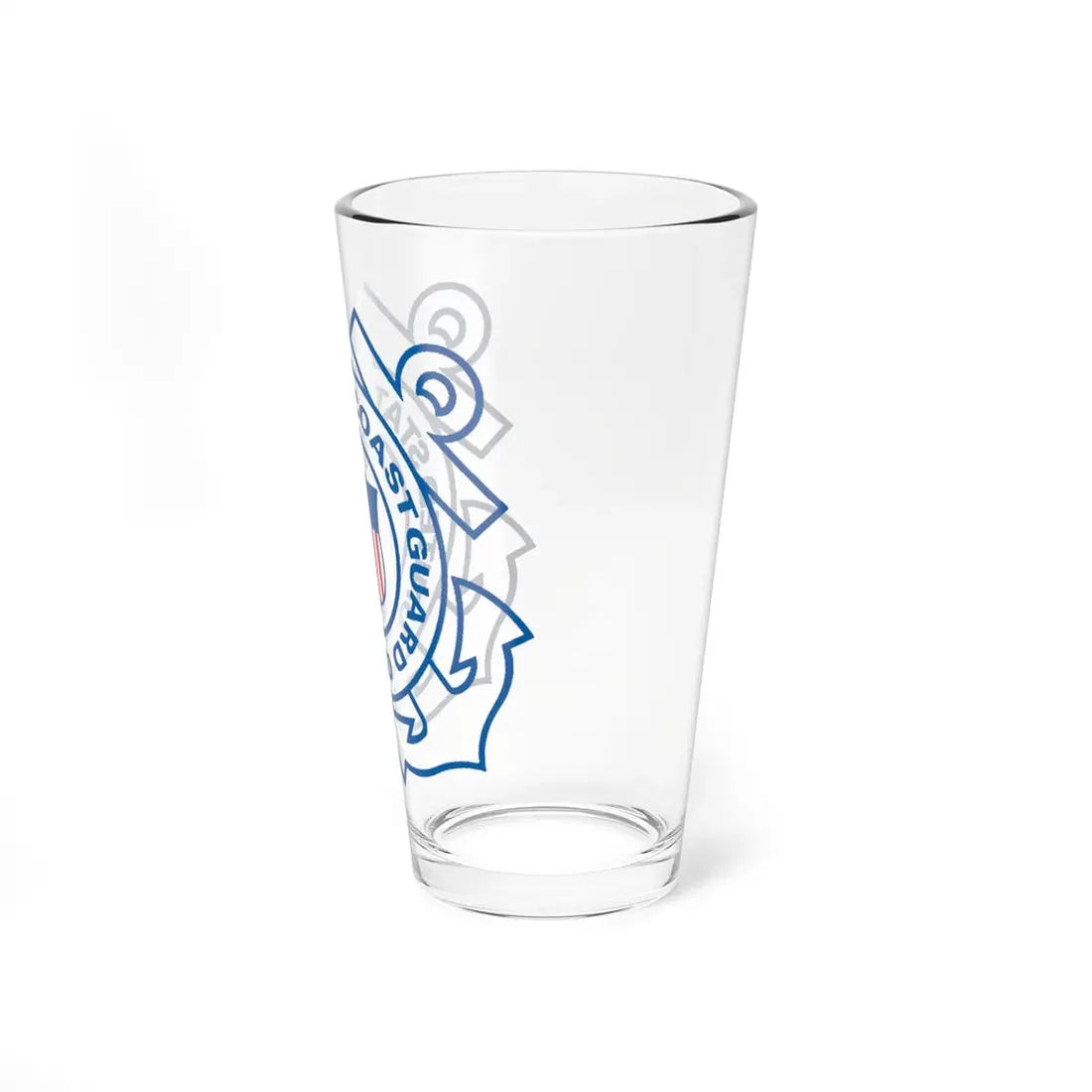 USCG Official Emblem (U.S. Coast Guard) Pint Glass 16oz - Go Mug Yourself