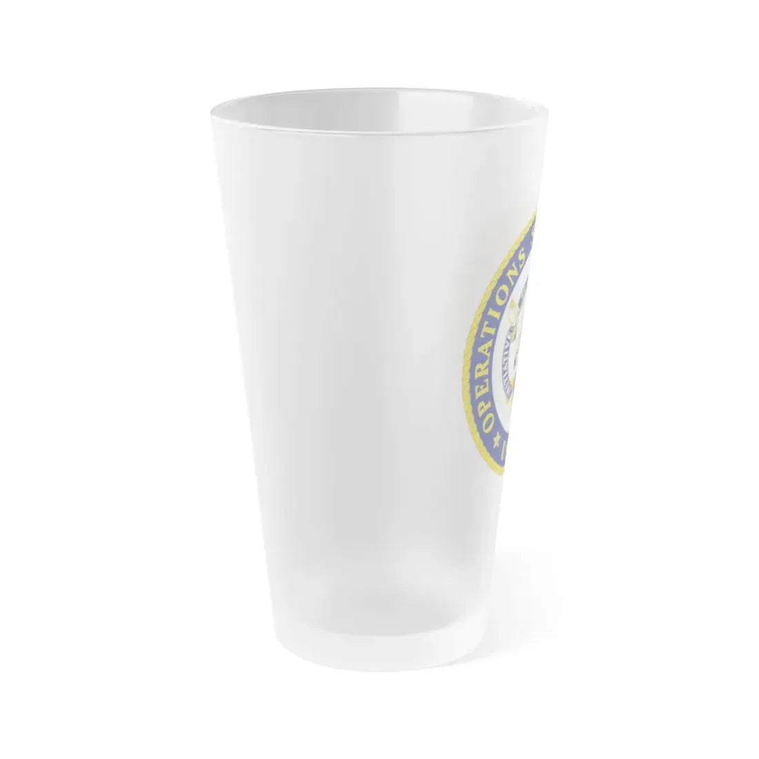 USCG Operations Systems Center (U.S. Coast Guard) Frosted Pint Glass 16oz - Go Mug Yourself