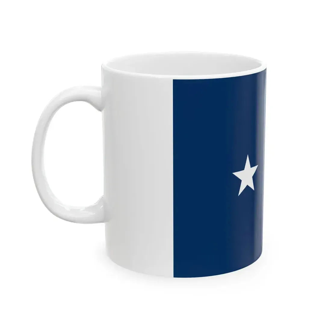 USCG Rear Admiral Flag Lower Half (United States) White Coffee Mug - Go Mug Yourself