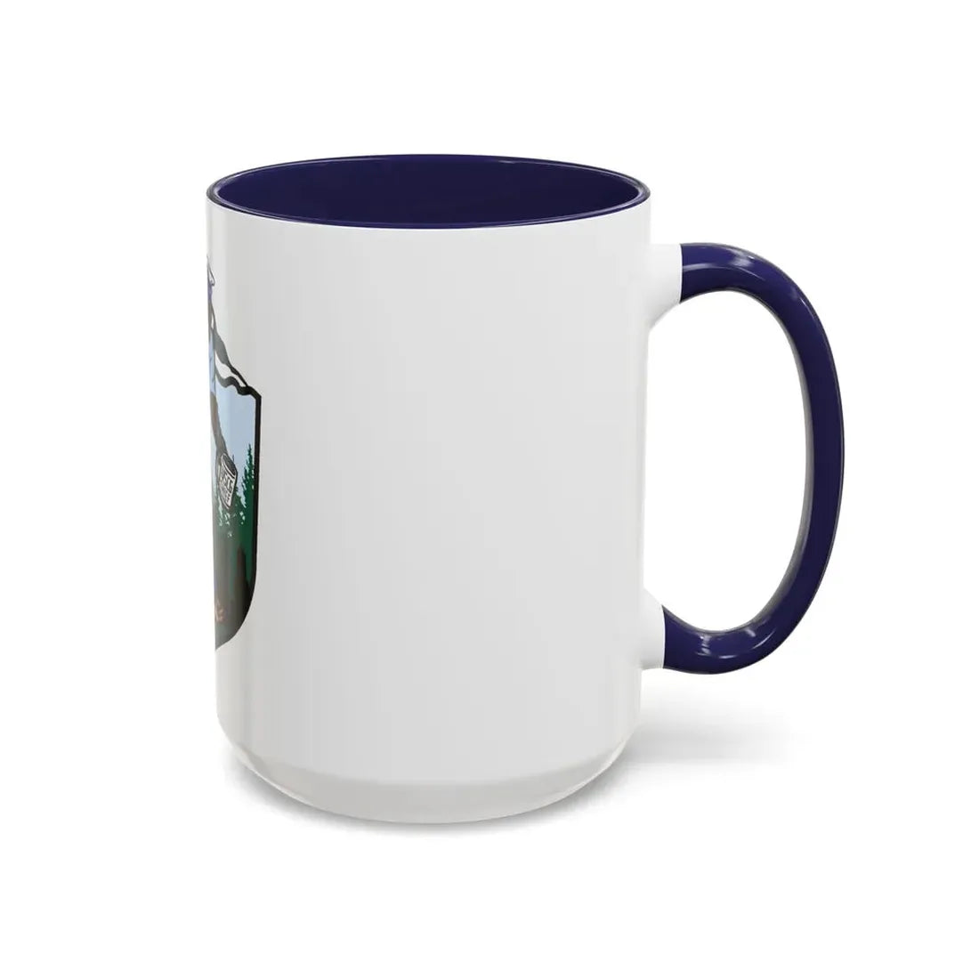 USCG Sailor Squatch (U.S. Coast Guard) Accent Coffee Mug - Go Mug Yourself