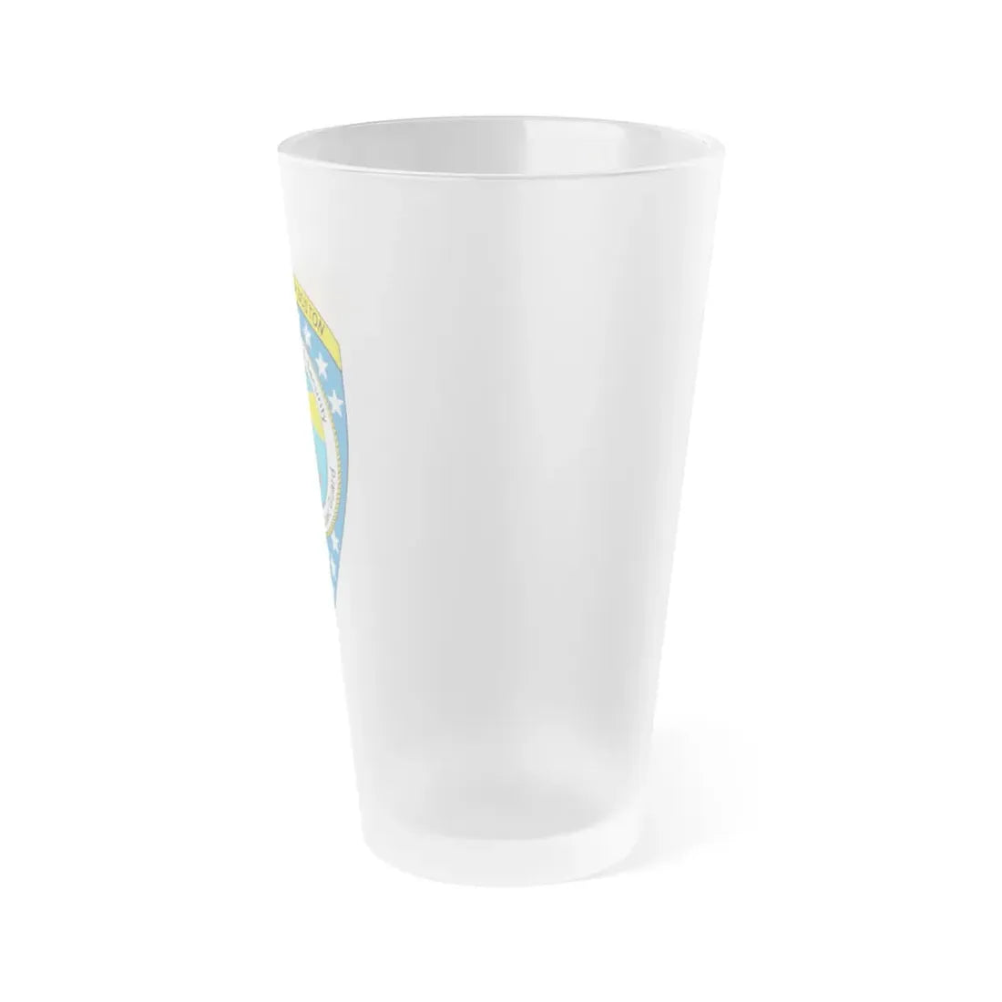 USCG Sector Boston (U.S. Coast Guard) Frosted Pint Glass 16oz - Go Mug Yourself