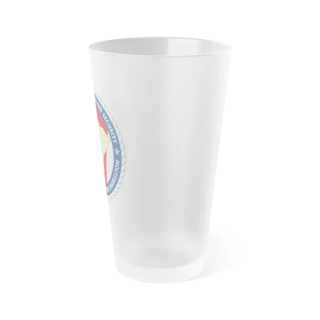 USCG Sector Charleston DHS (U.S. Coast Guard) Frosted Pint Glass 16oz - Go Mug Yourself