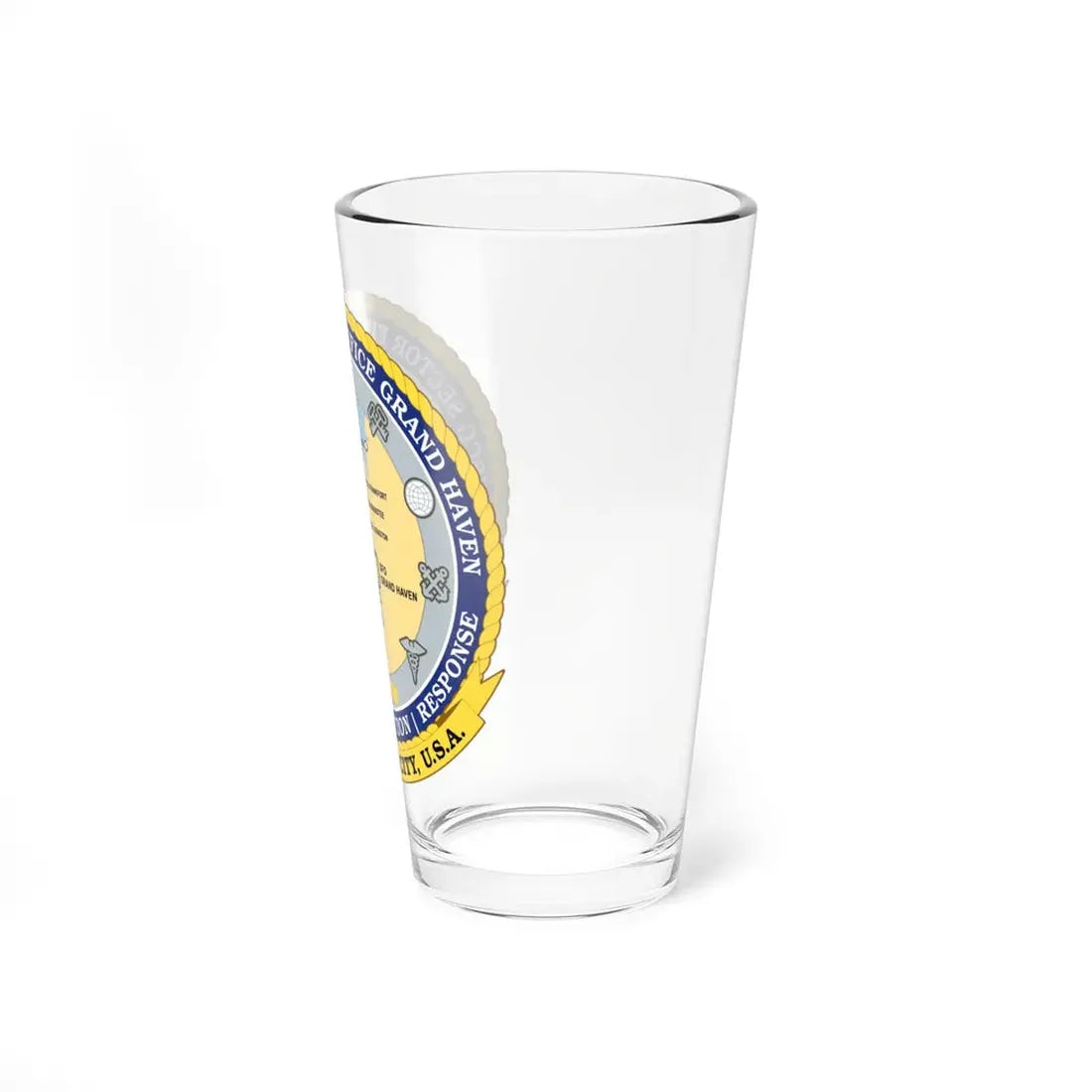 USCG Sector Field Office Grand Haven (U.S. Coast Guard) Pint Glass 16oz - Go Mug Yourself