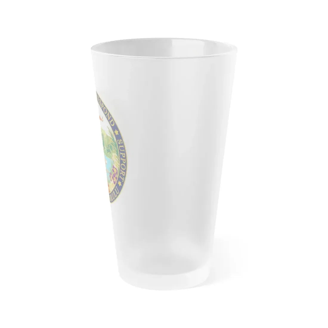 USCG Sector Honolulu (U.S. Coast Guard) Frosted Pint Glass 16oz - Go Mug Yourself