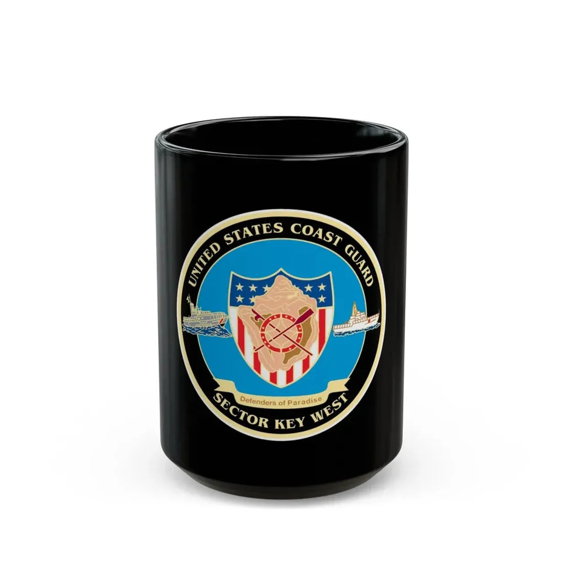 USCG Sector Key West New 2006 (U.S. Coast Guard) Black Coffee Mug - Go Mug Yourself