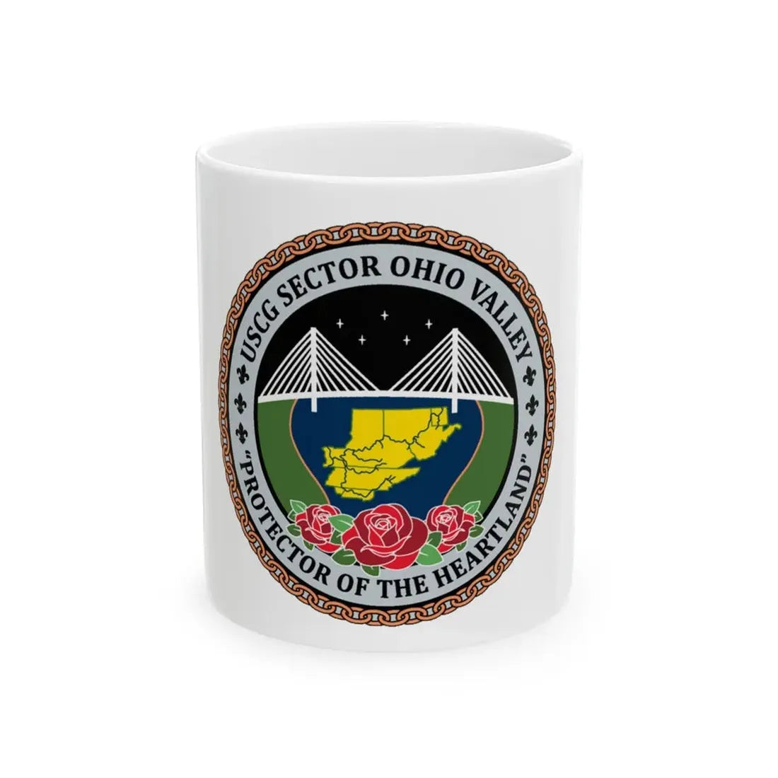 USCG SECTOR OHIO VALLEY (U.S. Coast Guard) White Coffee Mug 11oz - Go Mug Yourself