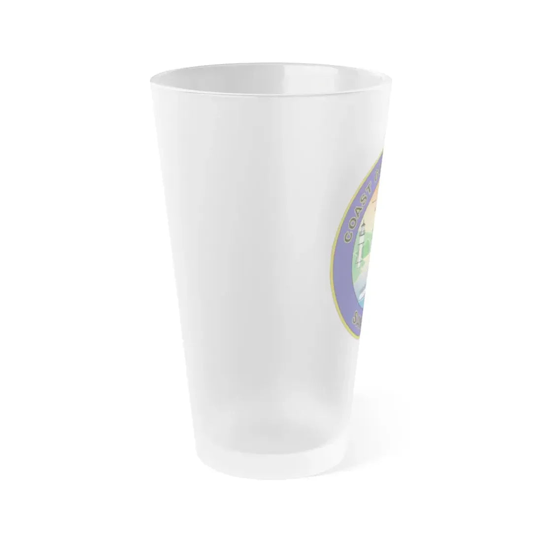 USCG Sector San Diego NEW 07 (U.S. Coast Guard) Frosted Pint Glass 16oz - Go Mug Yourself