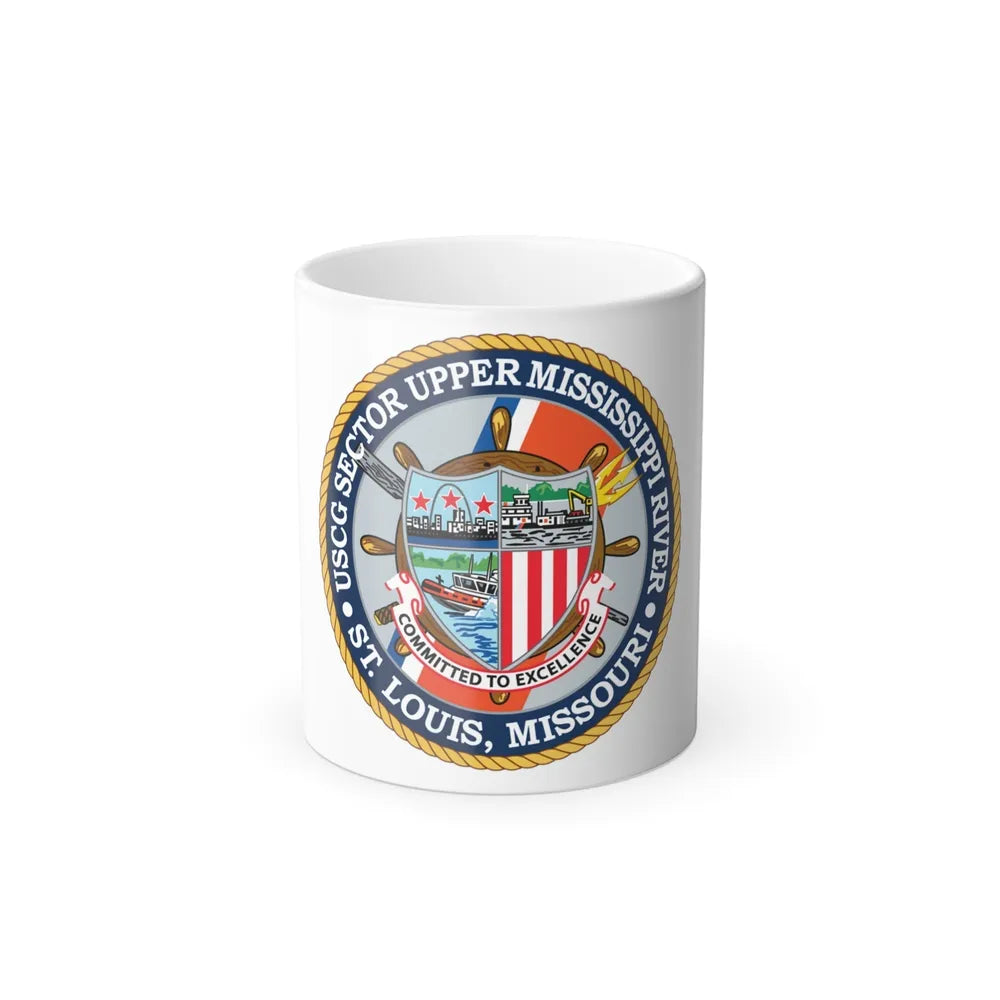 USCG Sector Upper Mississippi River (U.S. Coast Guard) Color Changing Mug 11oz-11oz-Go Mug Yourself