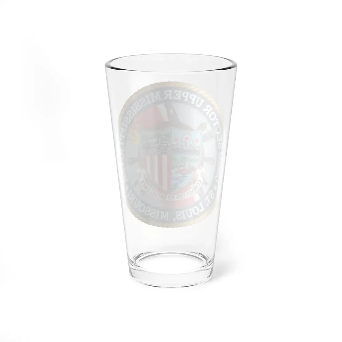 USCG Sector Upper Mississippi River (U.S. Coast Guard) Pint Glass 16oz - Go Mug Yourself