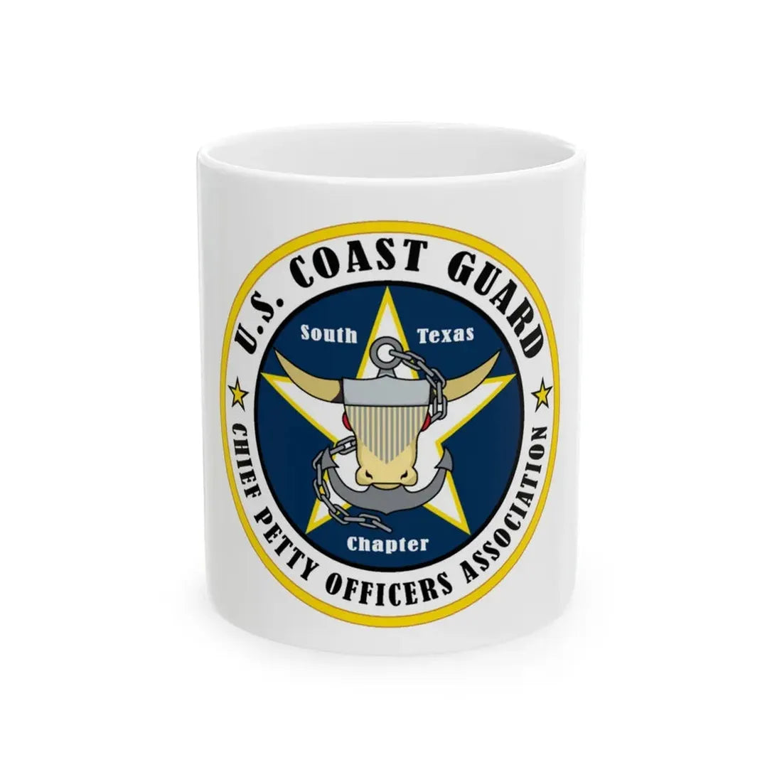 USCG South Texas CPOA (U.S. Coast Guard) White Coffee Mug 11oz - Go Mug Yourself