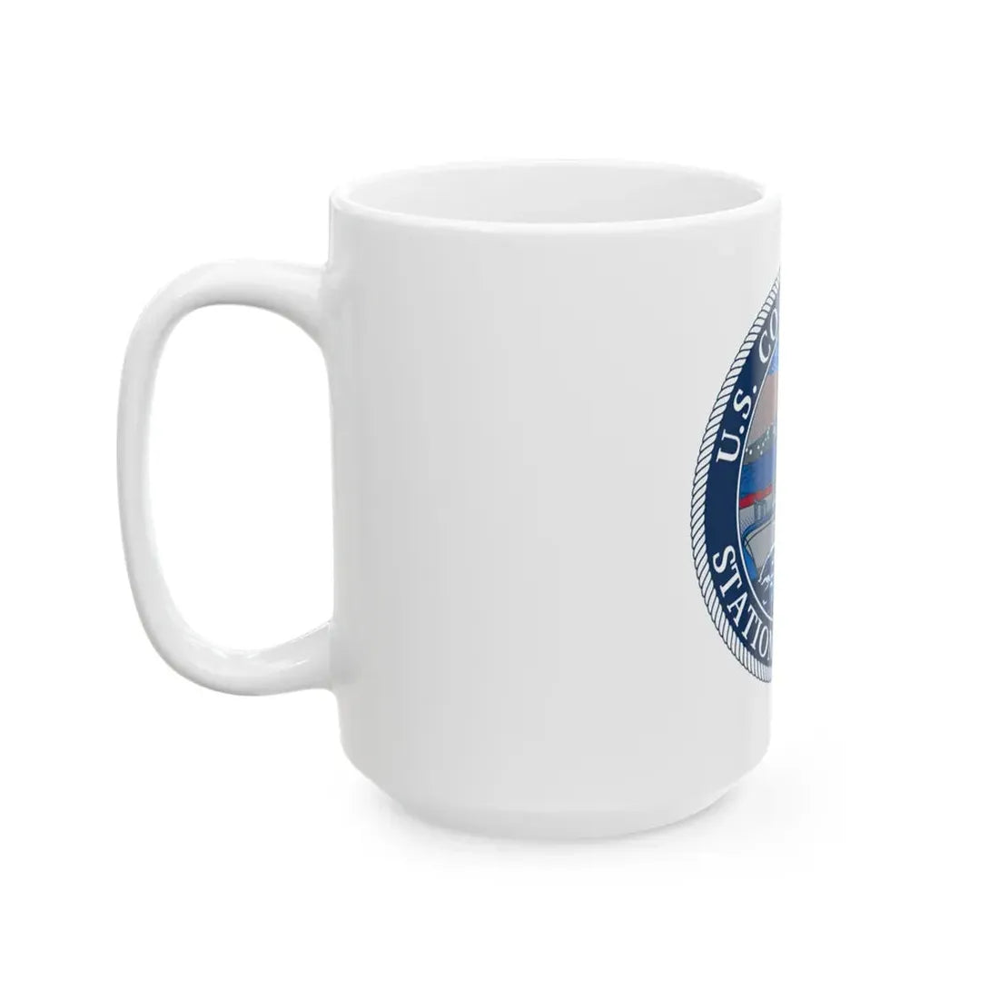 USCG STA MENEMSHA (U.S. Coast Guard) White Coffee Mug - Go Mug Yourself