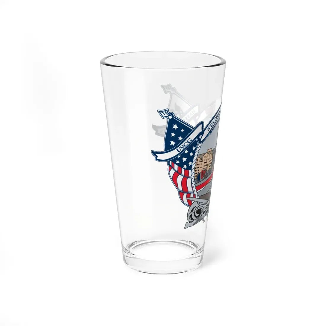 USCG Station Boston (U.S. Coast Guard) Pint Glass 16oz - Go Mug Yourself