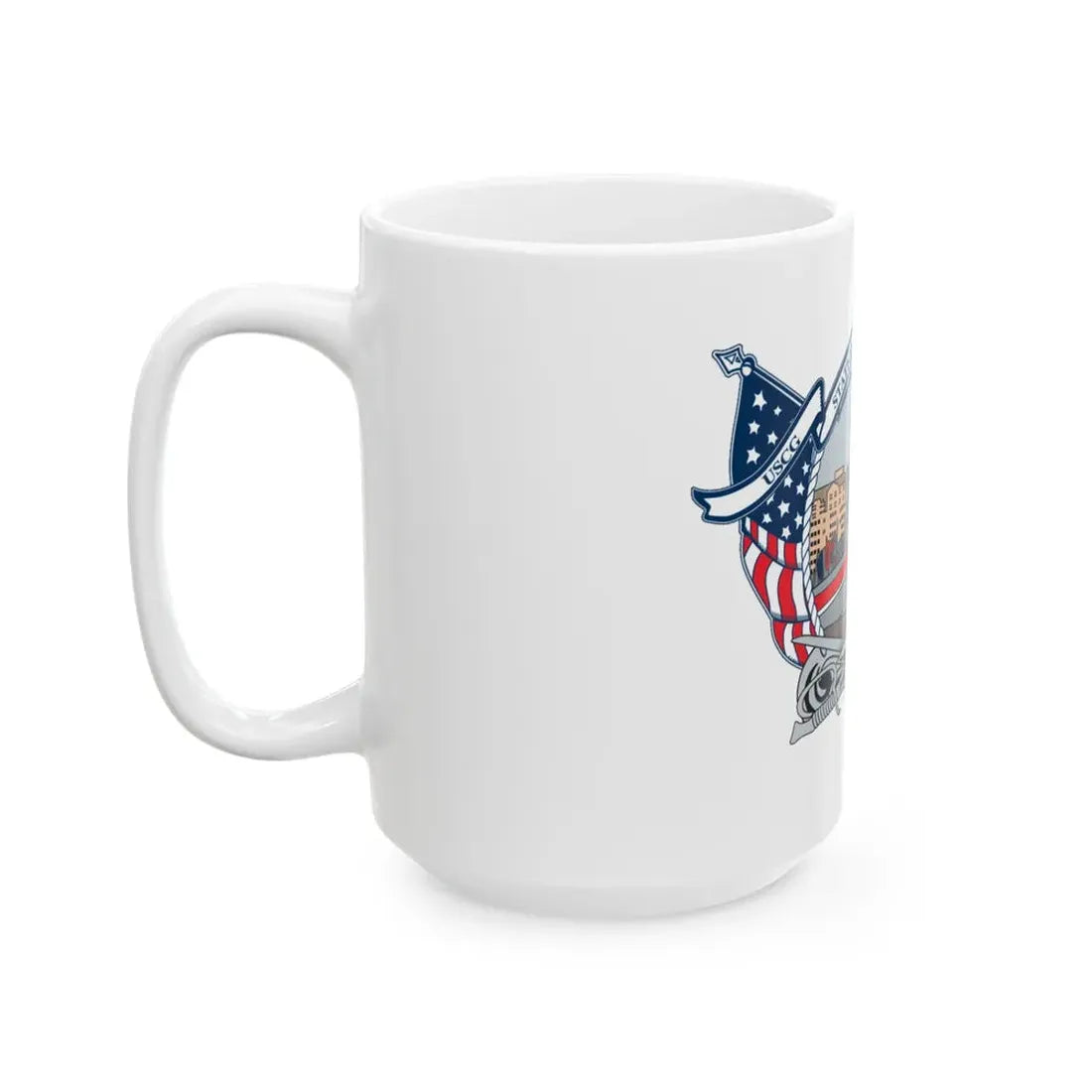 USCG Station Boston (U.S. Coast Guard) White Coffee Mug - Go Mug Yourself