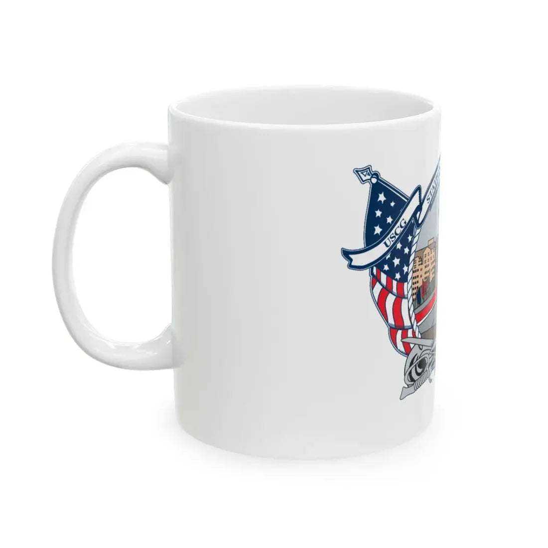 USCG Station Boston (U.S. Coast Guard) White Coffee Mug - Go Mug Yourself