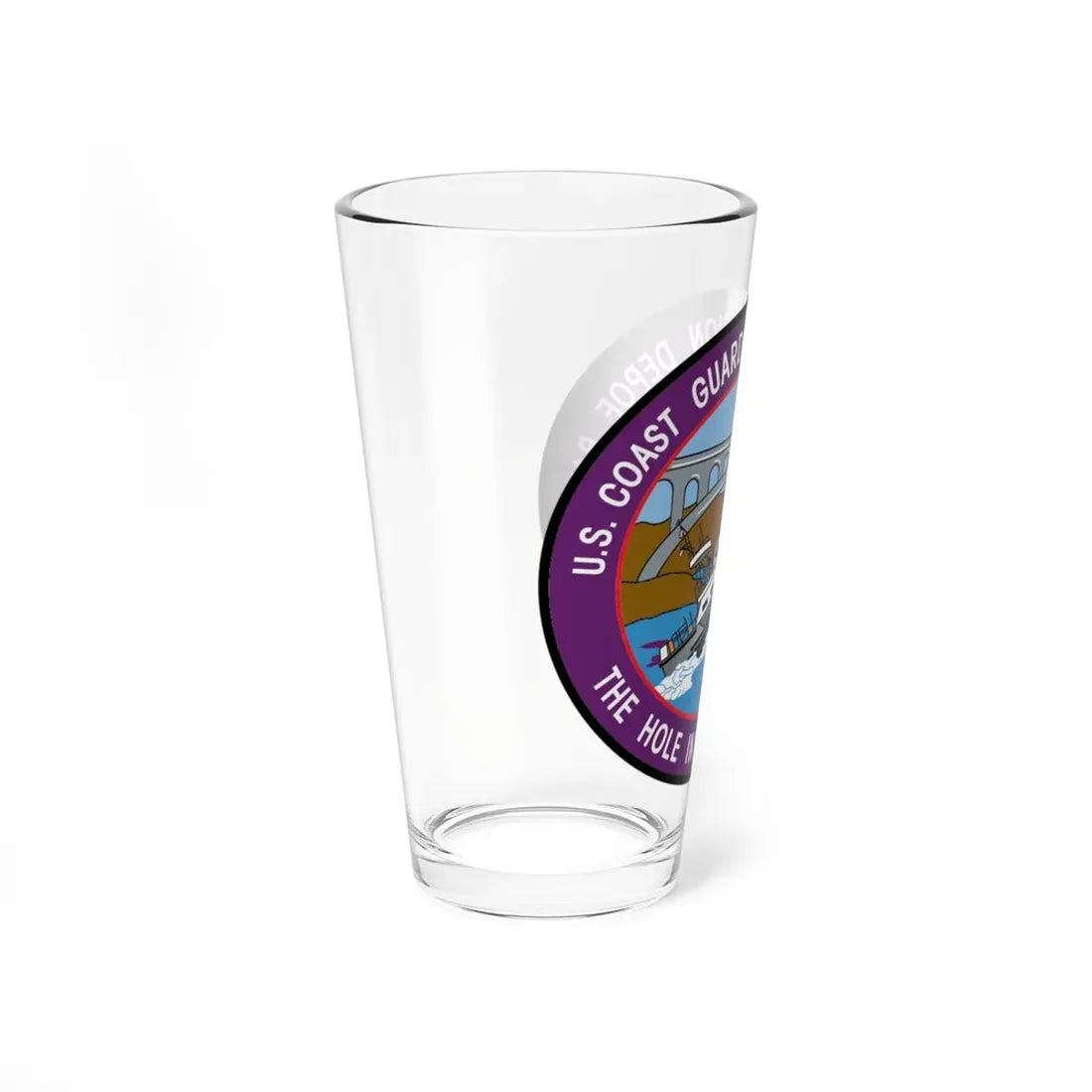 USCG Station Depoe Bay (U.S. Coast Guard) Pint Glass 16oz - Go Mug Yourself