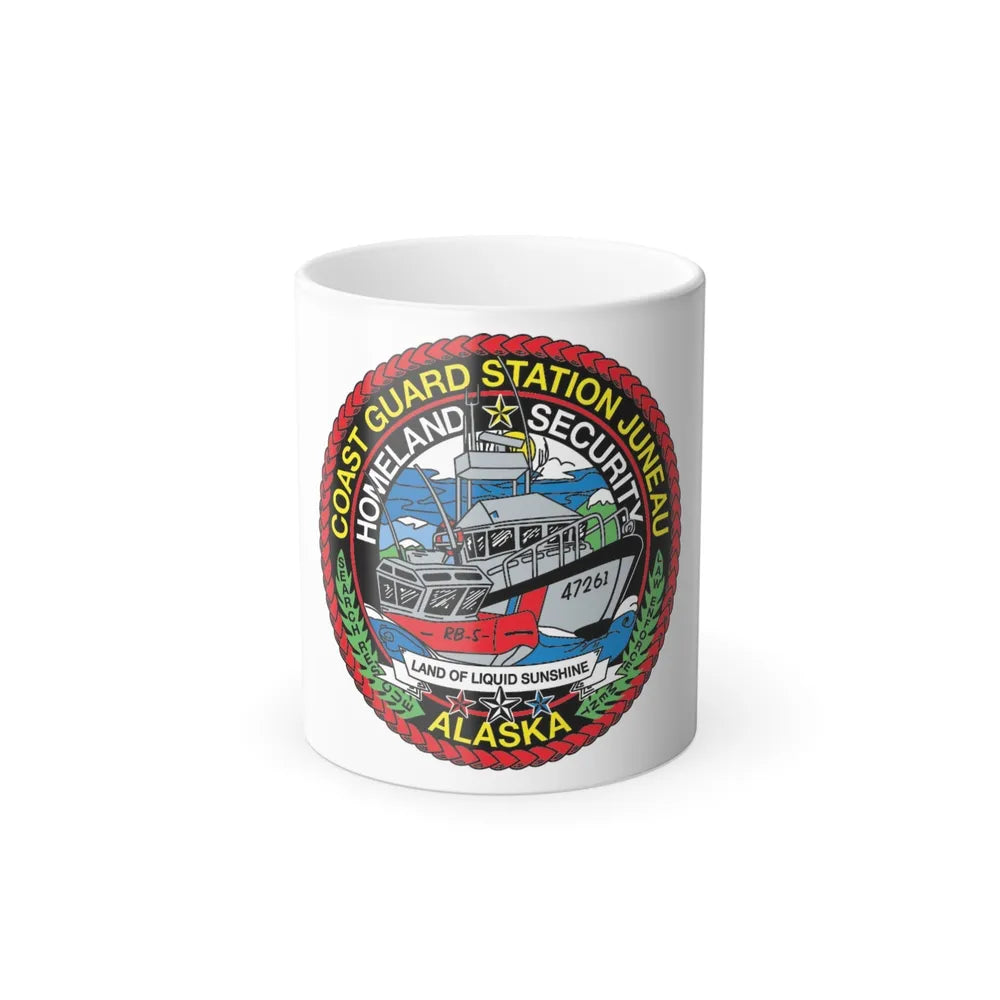 USCG Station Juneau Alaska Homeland Security (U.S. Coast Guard) Color Changing Mug 11oz-11oz-Go Mug Yourself