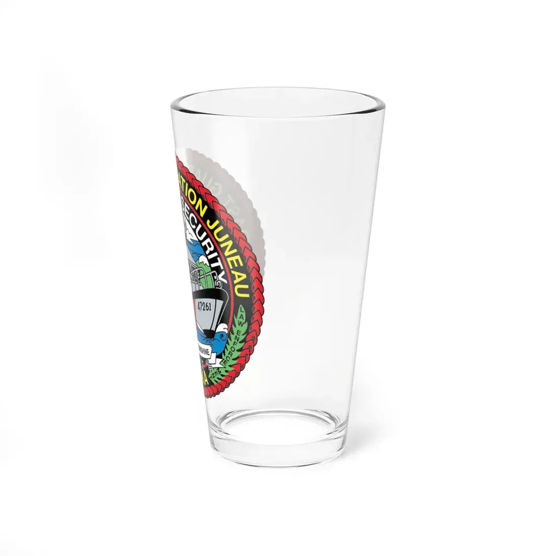 USCG Station Juneau Alaska Homeland Security (U.S. Coast Guard) Pint Glass 16oz - Go Mug Yourself