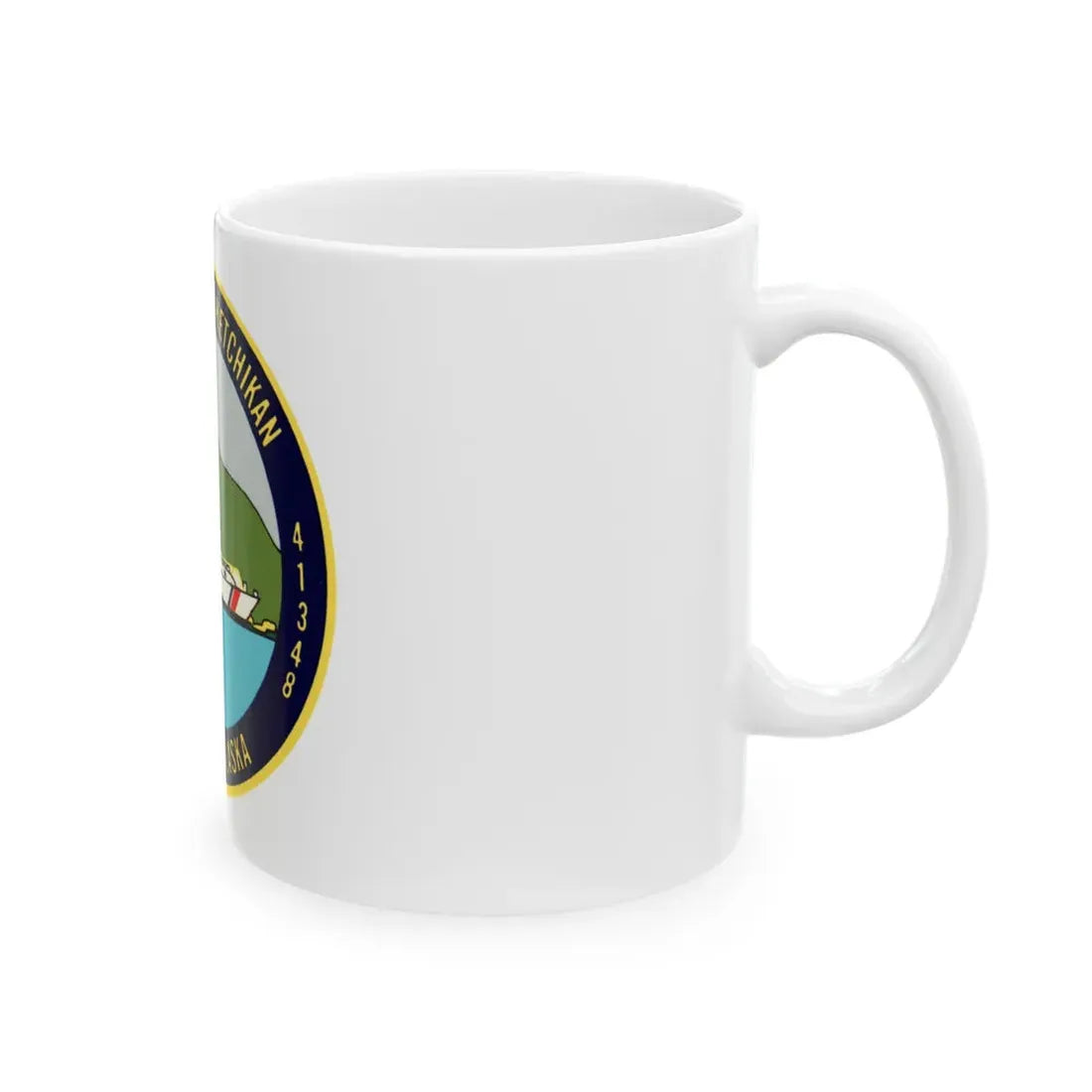 USCG Station Ketchikan 17th Dist (U.S. Coast Guard) White Coffee Mug - Go Mug Yourself
