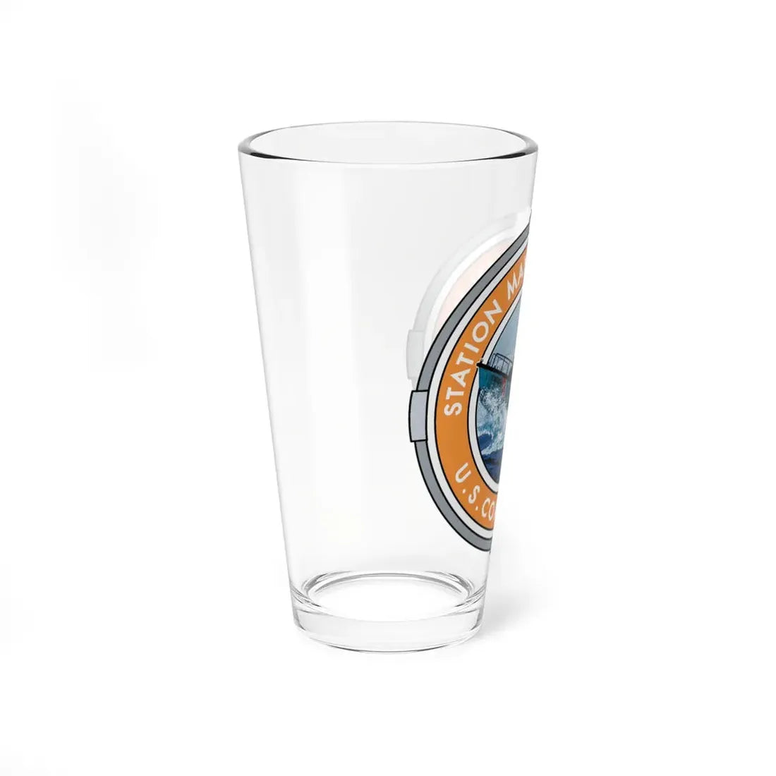 USCG Station Manasquan Inlet (U.S. Coast Guard) Pint Glass 16oz - Go Mug Yourself