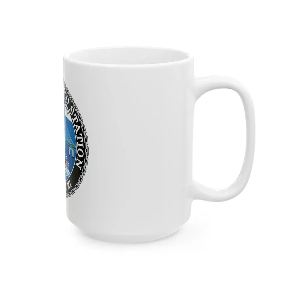 USCG Station St Ignace MI (U.S. Coast Guard) White Coffee Mug - Go Mug Yourself