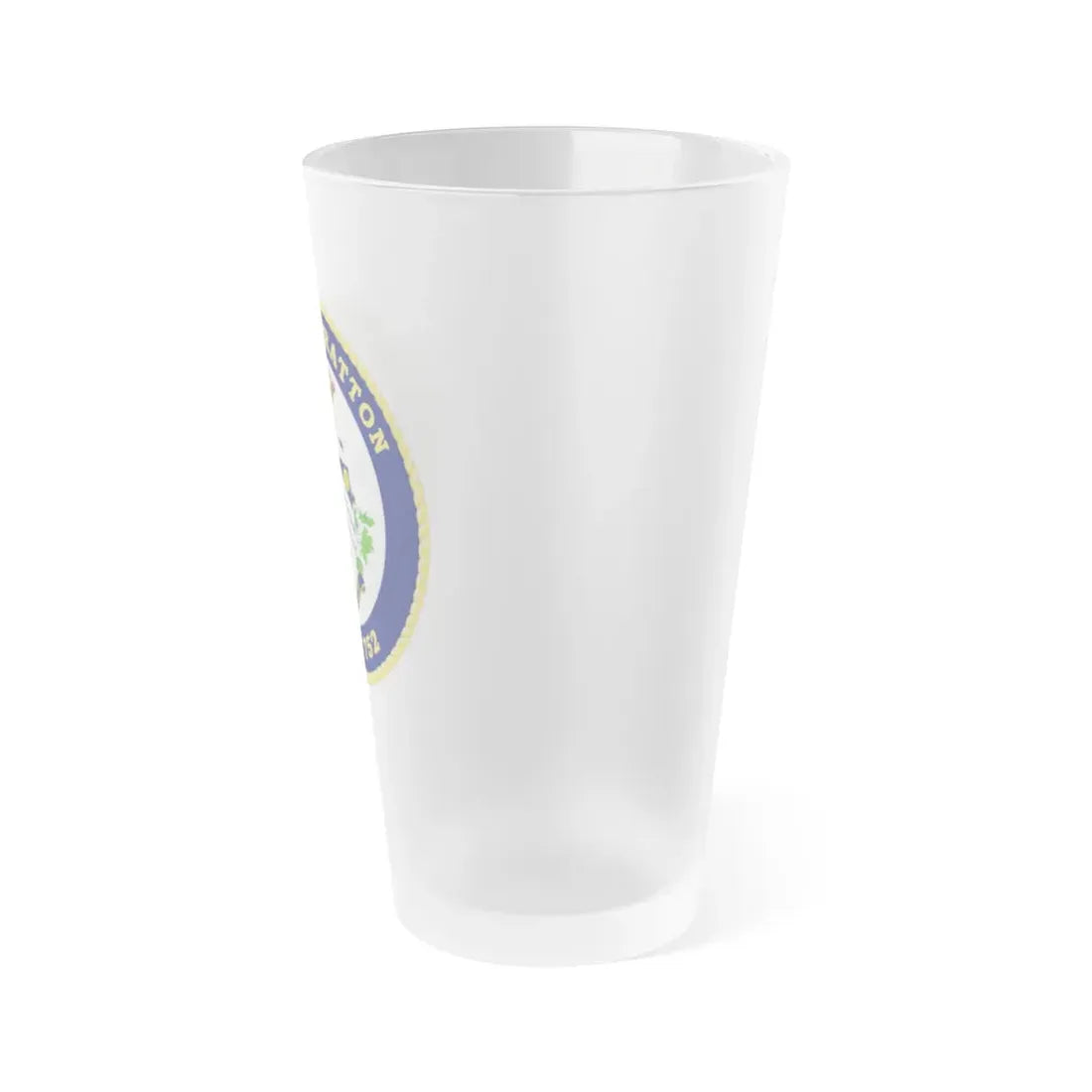 USCG Stratton WMSL 752 (U.S. Coast Guard) Frosted Pint Glass 16oz - Go Mug Yourself
