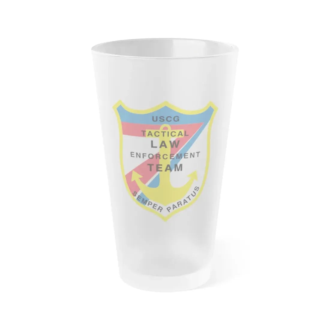 USCG Tactical Law Enforcement Team District 7 (U.S. Coast Guard) Frosted Pint Glass 16oz Default Title - Go Mug Yourself