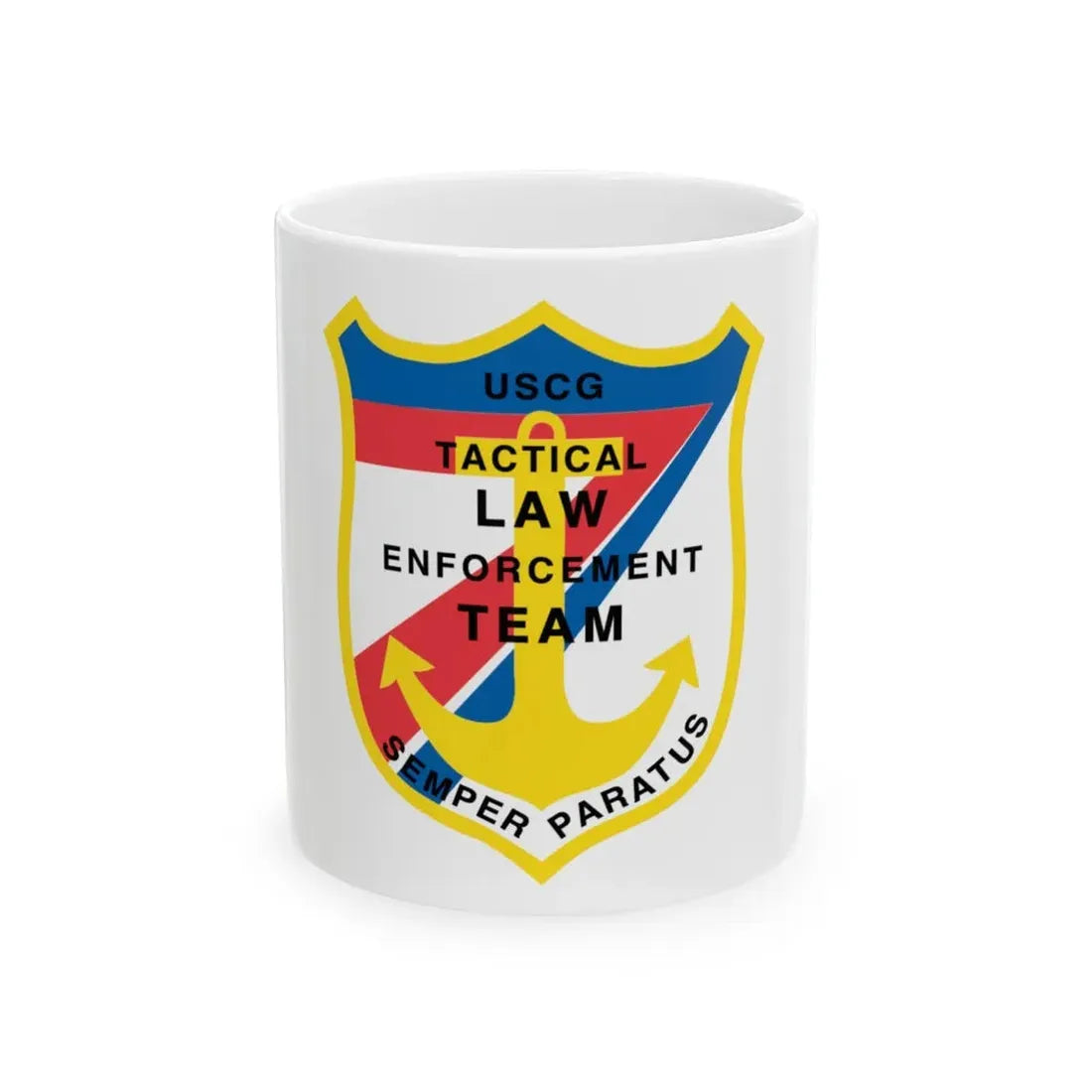 USCG Tactical Law Enforcement Team District 7 (U.S. Coast Guard) White Coffee Mug 11oz - Go Mug Yourself
