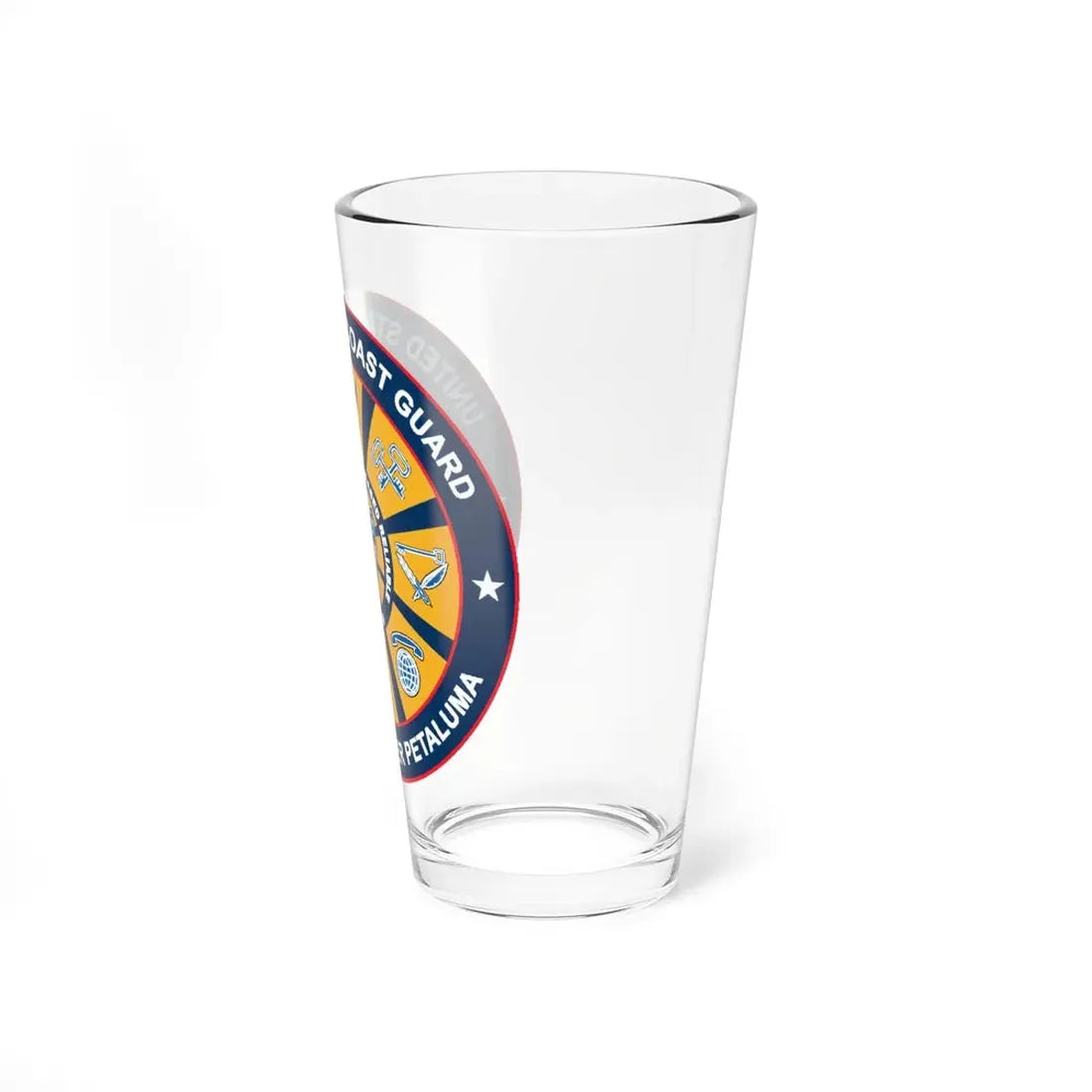 USCG Training Center Petaluma (U.S. Coast Guard) Pint Glass 16oz - Go Mug Yourself