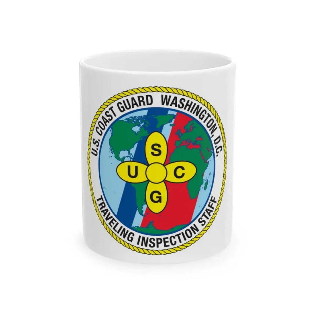 USCG Washington DC Traveling Inspection Staff (U.S. Coast Guard) White Coffee Mug 11oz - Go Mug Yourself