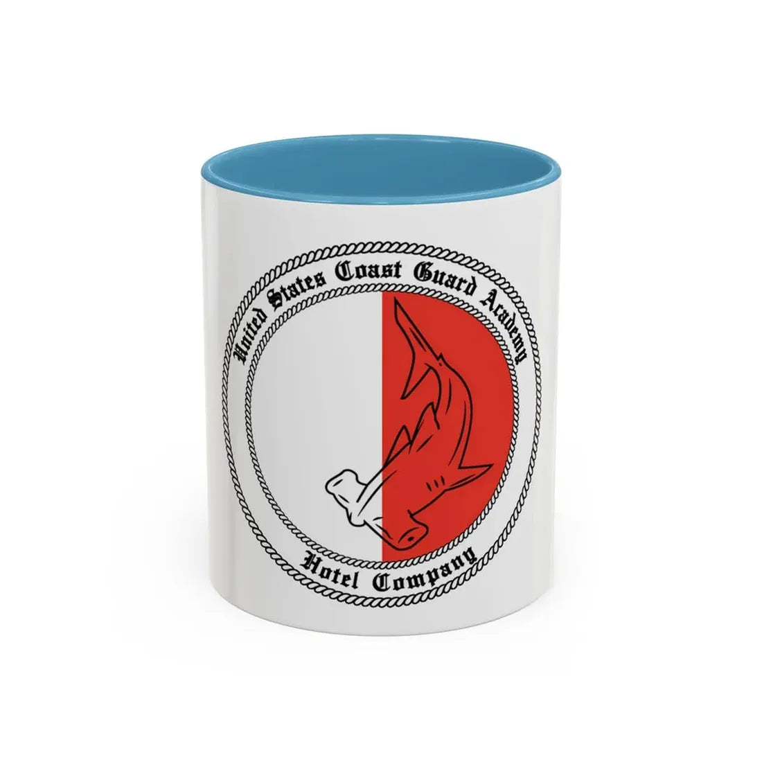 USCGA Hotel Co Hammerhead (U.S. Coast Guard) Accent Coffee Mug 11oz Light Blue - Go Mug Yourself